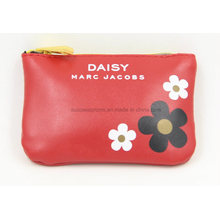 Red PU Material Make up Toilet Cosmetic Bag with Customer Logo